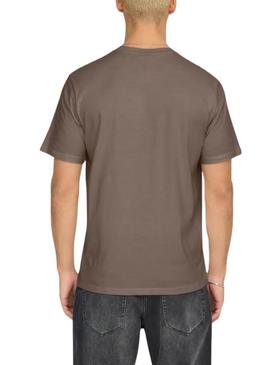 Camisa Only and Sons Dawson marrom para homem
