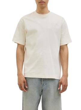 Camisa Jack and Jones Urban bege para homem.