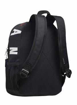 Mochila Air Jordan mini preta para crianças.