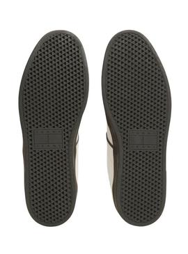 Sapatilhas Tommy Jeans The Greenwich branco e verde para homem.