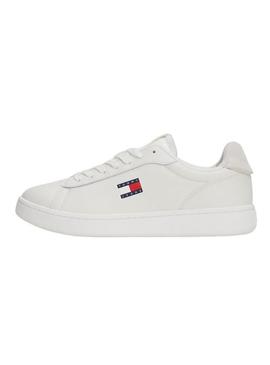 Sapatilhas Tommy Jeans Archive 98 branco para mulher.