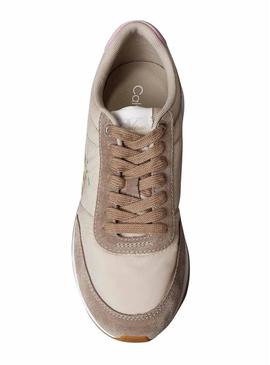 Sapatilhas Calvin Klein Jeans Retro Runner rosa para mulher