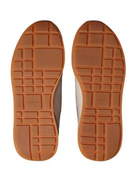 Sapatilhas Calvin Klein Jeans Retro Runner rosa para mulher