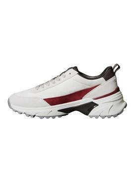 Ténis Calvin Klein Jeans Hike Runner branco para mulher.