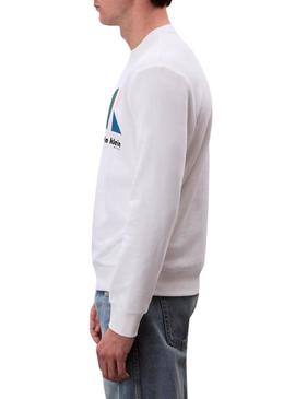 Moleton Calvin Klein Jeans Bauhaus branco para homens