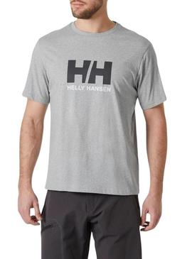 Camisa Helly Hansen Logo cinza para homem