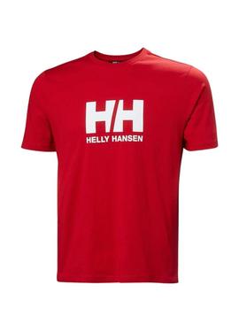 Camisa Helly Hansen Logo vermelho para homem.