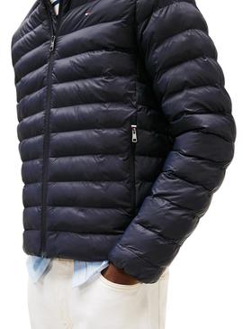 Jaqueta Tommy Hilfiger Core Packable Recycled azul marinho para homem.