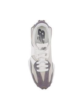 Sapatilhas New Balance U327 bege e lilás para homem