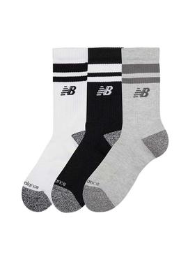 Meias New Balance Active Stripe três pares