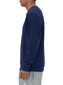Moletom New Balance Sport azul para homens.