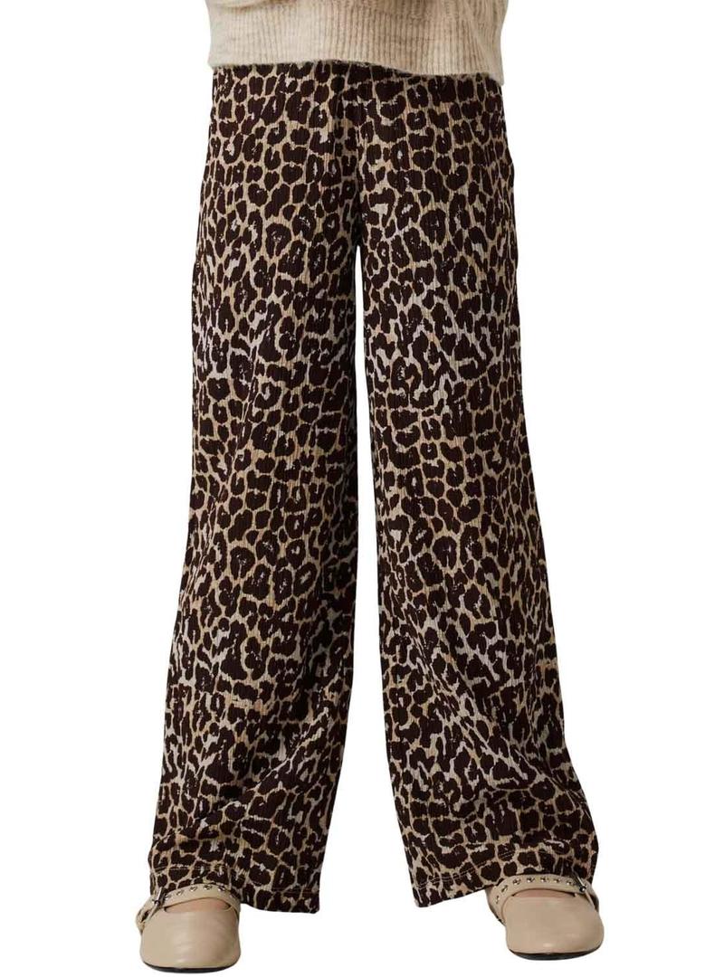 Calça Name It Lotta leopardo para menina