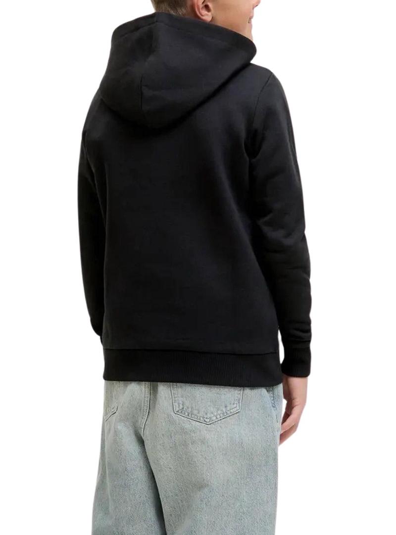 Moletom com capuz Jack and Jones Geplas preto infantil