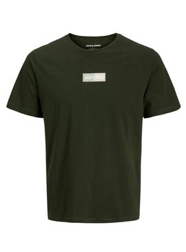 Camiseta Jack and Jones Pan verde para crianças.
