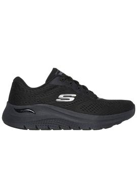 Sapatilhas Skechers Arch Fit preto para mulher.