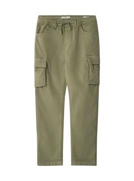 Calça Pepe Jeans cargo Chase verde para menino.