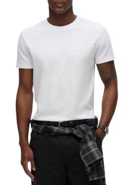 Camiseta Superdry Essential Logo branca para homem.