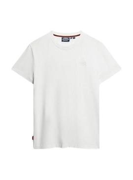 Camiseta Superdry Essential Logo branca para homem.