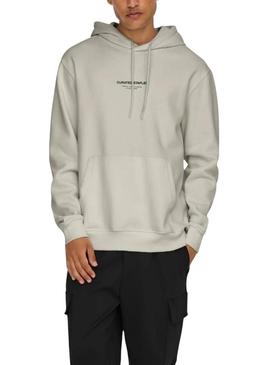 Moletom Only and Sons Curated cinza para homem