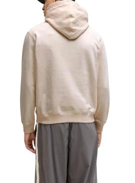 Moletom Jack and Jones Norrebo bege para homem.