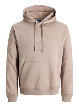 Moletom Jack and Jones Norrebo bege para homem.