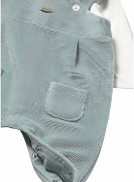 Bodysuit Mayoral verde para bebê.