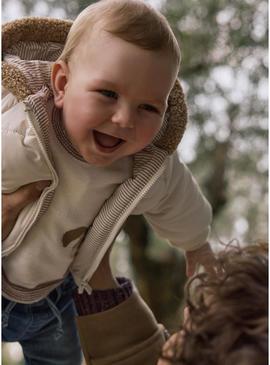 Casaco Mayoral reversível bege para bebê