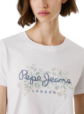 Camisa Pepe Jeans Bero branca para mulher