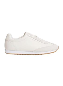 Sapatilhas Tommy Hilfiger Heritage Runner branco para mulher.