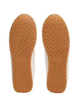 Sapatilhas Tommy Hilfiger Heritage Runner branco para mulher.