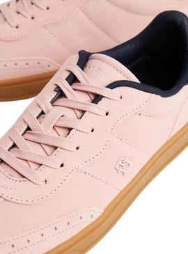 Sapatilhas Tommy Hilfiger Heritage rosa para mulher.
