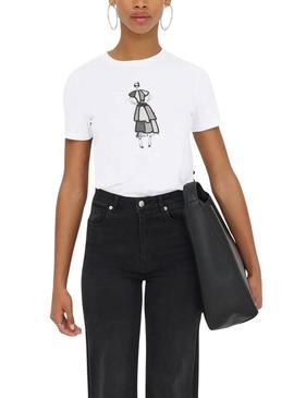 Camiseta Only Emma branca para mulher