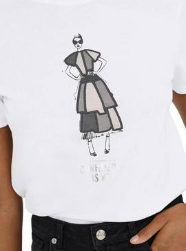 Camiseta Only Emma branca para mulher