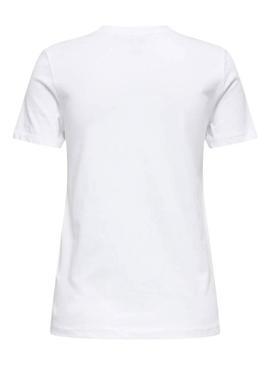Camiseta Only Emma branca para mulher