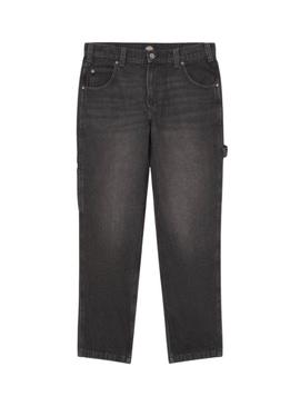 Calça jeans preta Dickies Garyville para homem.