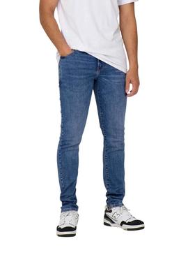 Calça Only and Sons Loom denim para homem