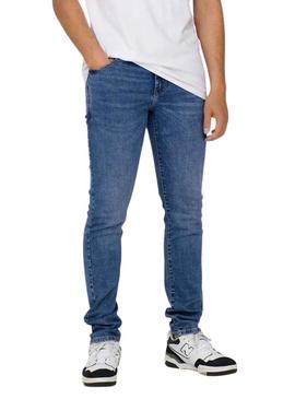 Calça Only and Sons Loom denim para homem