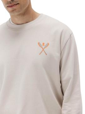 Moletom El Pulpo Palas bege para homem