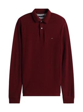 Camisa Polo Tommy Hilfiger 1985 bordô para homem.