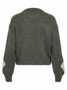 Camisola Vila Viranja losangos para mulher.