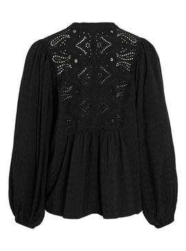 Blusa Vila Vityra em renda preta para mulher