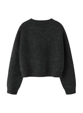 Nome do Jersey Name It Holly boxy cinza para menina.