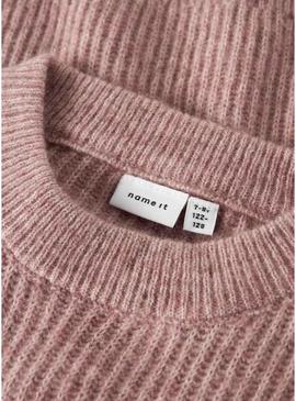 Nome do Jersey Name It Holly rosa boxy para menina.