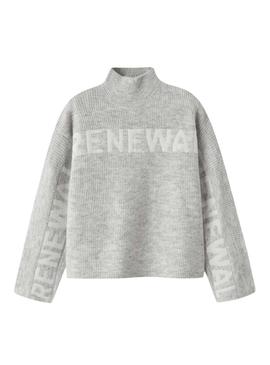 Camisola Name It Nuva cinza para menina