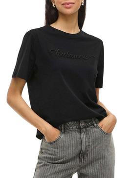 Camiseta Vila Visybil Balance preta para mulher.