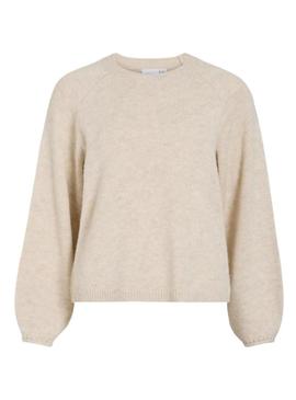 Camisola Vila Visapna bege para mulher