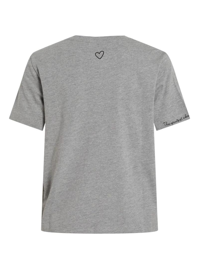 Camiseta Vila Videddy cinza para mulher.