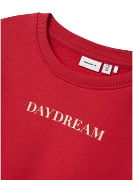 Moletom Name It Noriana vermelho para menina