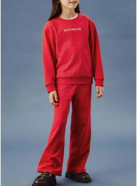 Moletom Name It Noriana vermelho para menina