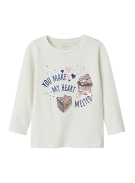 Camisola Name It Nichola beige para menina
